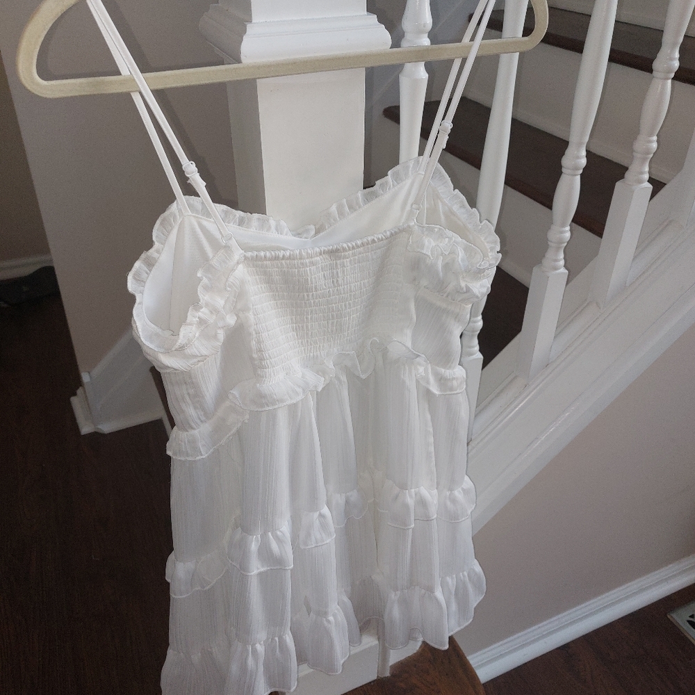 Wild Fable white summer ruffle dress